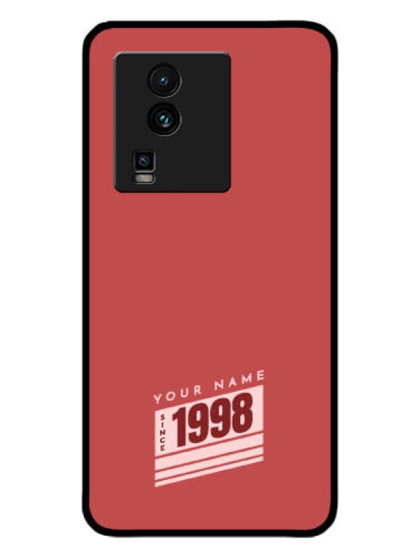Custom iQOO Neo 7 Pro 5G Custom Glass Phone Case - Red custom year of birth Design