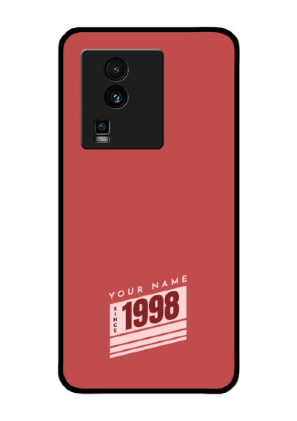 iQOO Neo 7 Pro 5G Custom Glass Phone Case - Red custom year of birth Design