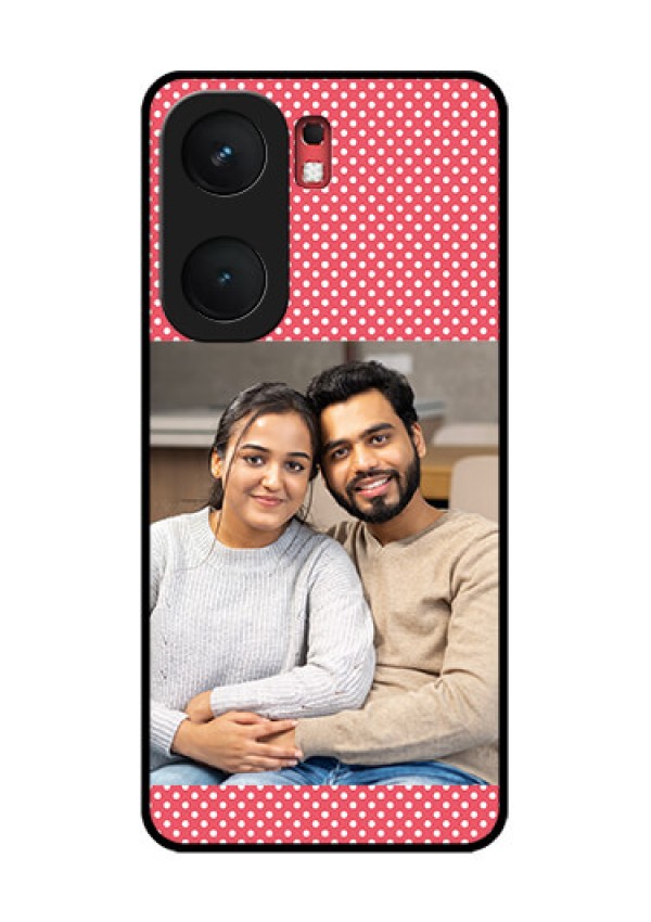 iQOO Neo 9 Pro 5G Custom Glass Phone Case - White Dotted Design