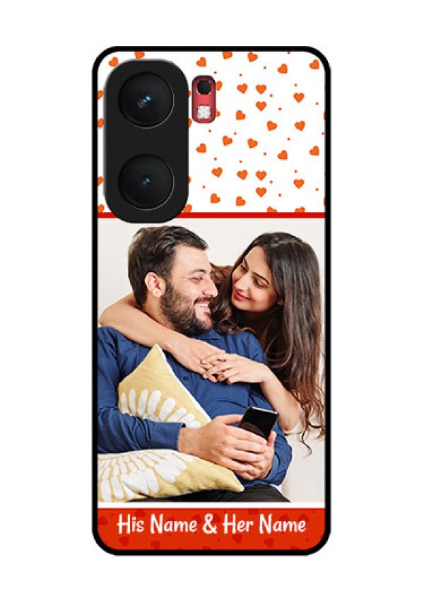 iQOO Neo 9 Pro 5G Custom Glass Phone Case - Orange Love Symbol Design