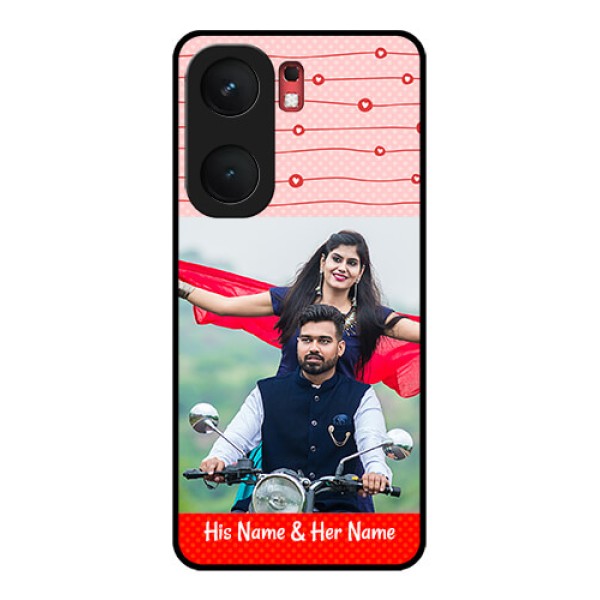 iQOO Neo 9 Pro 5G Custom Glass Phone Case - Red Pattern Case Design iQOO Neo 9 Pro 5G Custom Glass Phone Case - Red Pattern Case Design