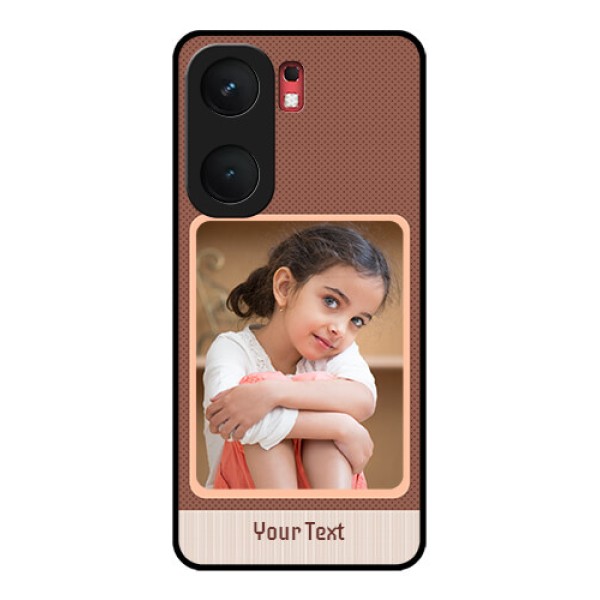 iQOO Neo 9 Pro 5G Custom Glass Phone Case - Simple Pic Upload Design