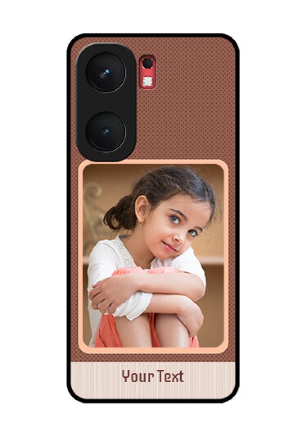iQOO Neo 9 Pro 5G Custom Glass Phone Case - Simple Pic Upload Design