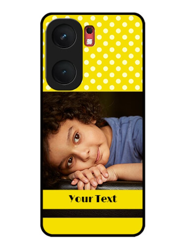 Custom iQOO Neo 9 Pro 5G Custom Glass Phone Case - Bright Yellow Case Design