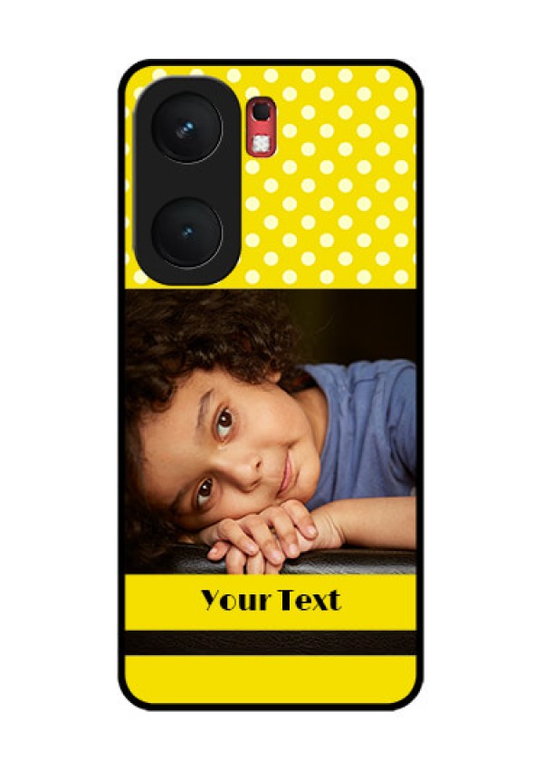 iQOO Neo 9 Pro 5G Custom Glass Phone Case - Bright Yellow Case Design