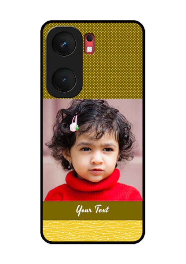 iQOO Neo 9 Pro 5G Custom Glass Phone Case - Simple Green Color Design