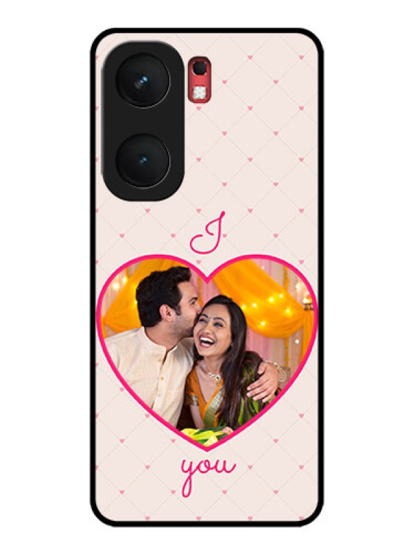 Custom iQOO Neo 9 Pro 5G Custom Glass Phone Case - Heart Shape Design