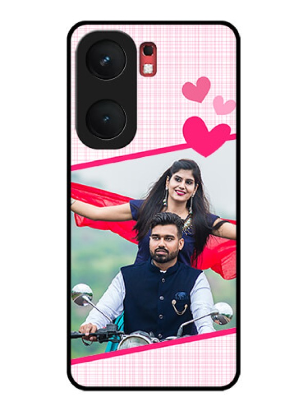 Custom iQOO Neo 9 Pro 5G Custom Glass Phone Case - Love Shape Heart Design