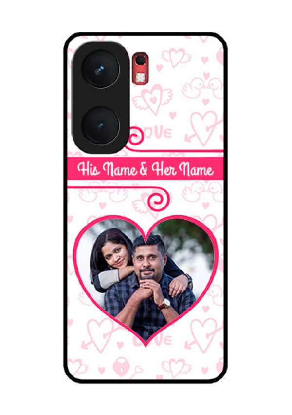 iQOO Neo 9 Pro 5G Custom Glass Phone Case - Heart Shape Love Design