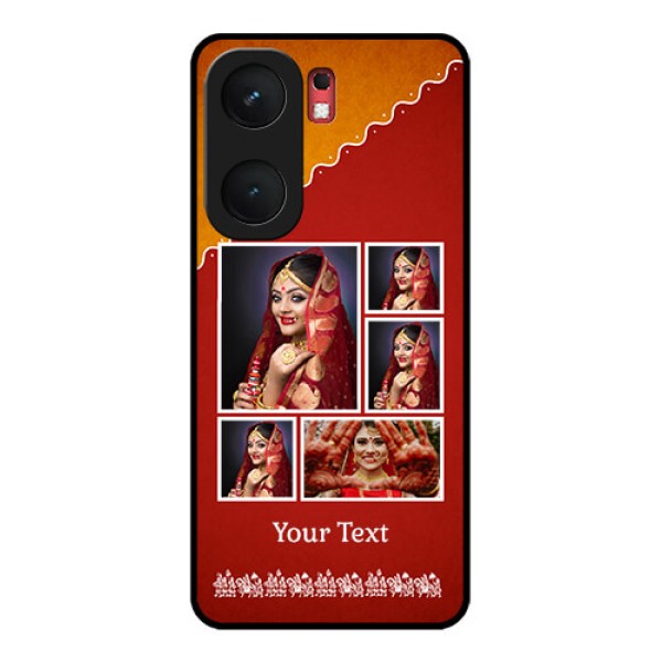 iQOO Neo 9 Pro 5G Custom Glass Phone Case - Wedding Pic Upload Design
