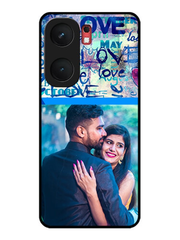 Custom iQOO Neo 9 Pro 5G Custom Glass Phone Case - Colorful Love Design