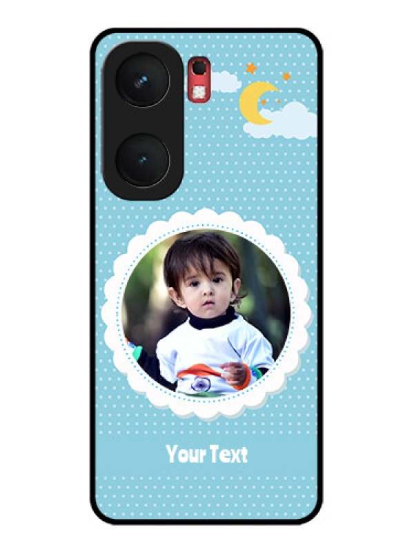 Custom iQOO Neo 9 Pro 5G Custom Glass Phone Case - Violet Pattern Design