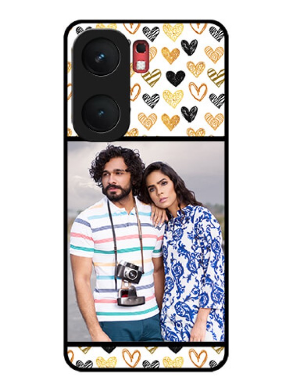 Custom iQOO Neo 9 Pro 5G Custom Glass Phone Case - Love Symbol Design