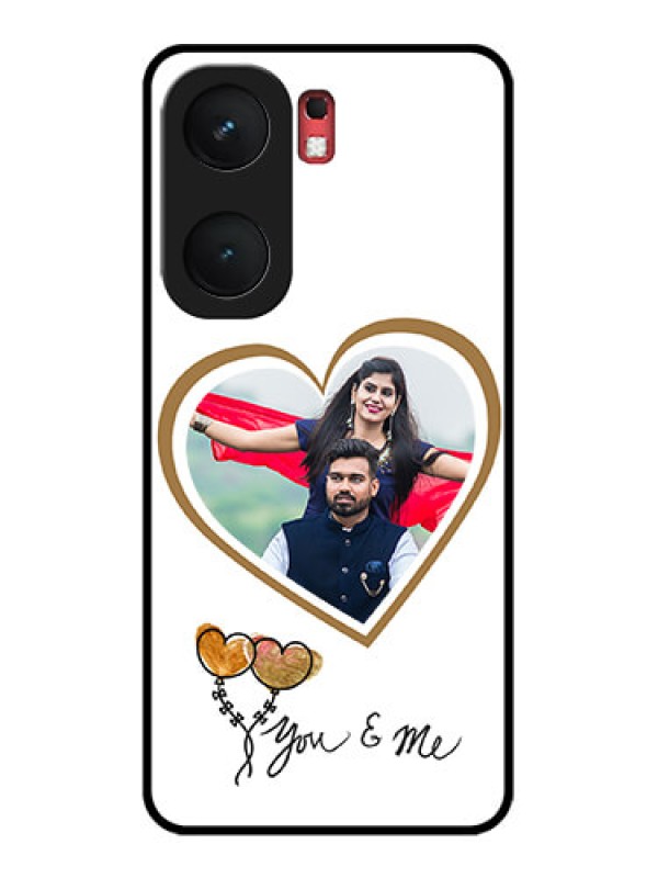 Custom iQOO Neo 9 Pro 5G Custom Glass Phone Case - You and Me Design