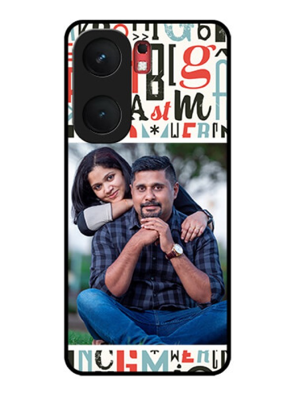 Custom iQOO Neo 9 Pro 5G Custom Glass Phone Case - Alphabet Design
