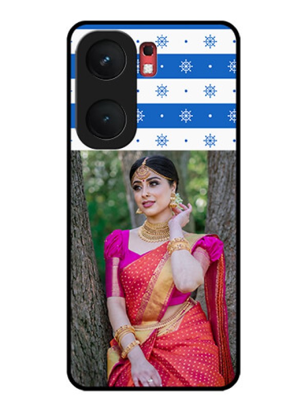 Custom iQOO Neo 9 Pro 5G Custom Glass Phone Case - Snow Pattern Design