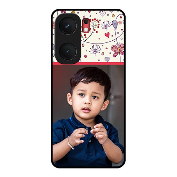 iQOO Neo 9 Pro 5G Custom Glass Phone Case - Premium Floral Design