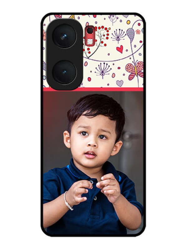 Custom iQOO Neo 9 Pro 5G Custom Glass Phone Case - Premium Floral Design