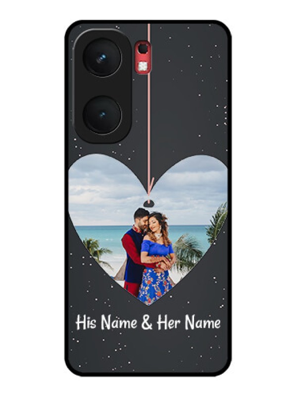 Custom iQOO Neo 9 Pro 5G Custom Glass Phone Case - Hanging Heart Design