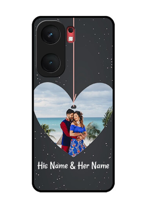 iQOO Neo 9 Pro 5G Custom Glass Phone Case - Hanging Heart Design