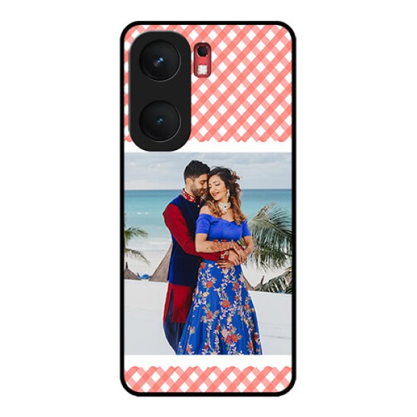 iQOO Neo 9 Pro 5G Custom Glass Phone Case - Pink Pattern Design