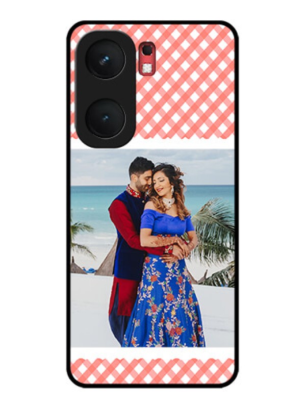 Custom iQOO Neo 9 Pro 5G Custom Glass Phone Case - Pink Pattern Design