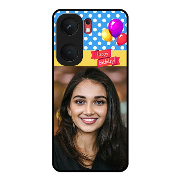 iQOO Neo 9 Pro 5G Custom Glass Phone Case - Happy Birthday Design