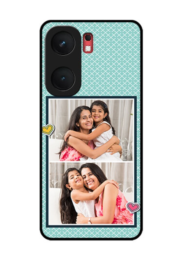 iQOO Neo 9 Pro 5G Custom Glass Phone Case - 2 Image Holder With Pattern Design