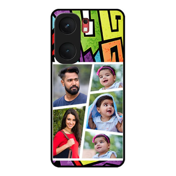 iQOO Neo 9 Pro 5G Custom Glass Phone Case - Graffiti Pattern Design