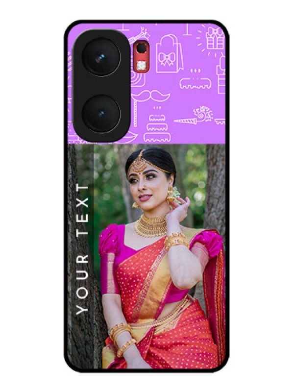 Custom iQOO Neo 9 Pro 5G Custom Glass Phone Case - Birthday Icons Design