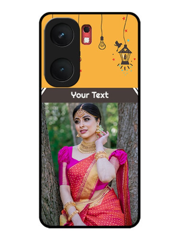 Custom iQOO Neo 9 Pro 5G Custom Glass Phone Case - With Family Picture And Icons