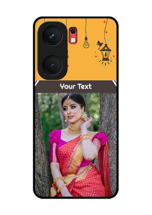 iQOO Neo 9 Pro 5G Custom Glass Phone Case - With Family Picture And Icons