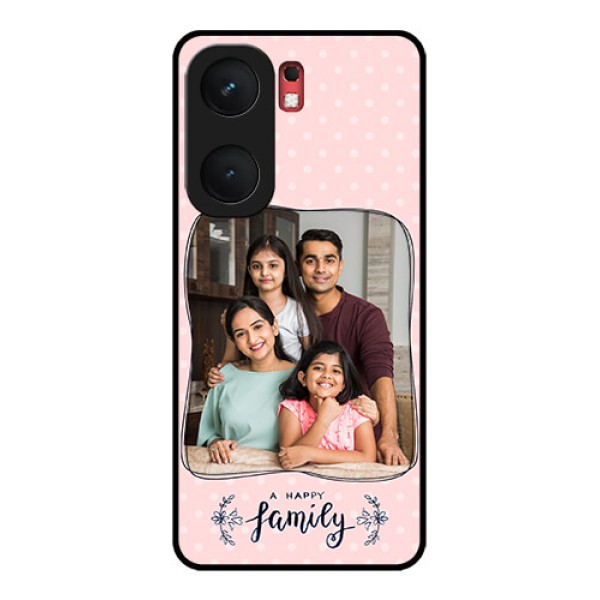iQOO Neo 9 Pro 5G Custom Glass Phone Case - Family With Dots Design