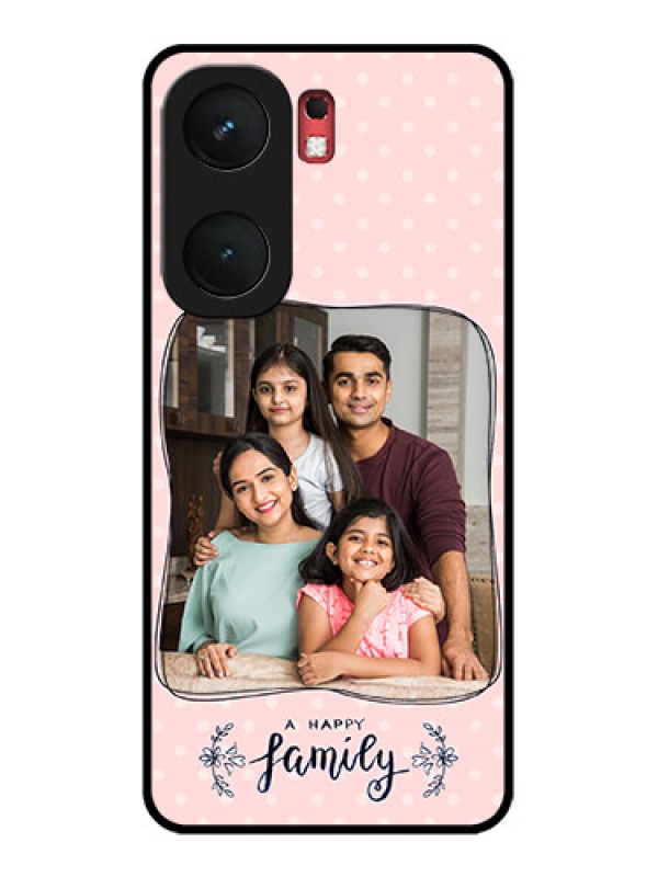 Custom iQOO Neo 9 Pro 5G Custom Glass Phone Case - Family With Dots Design