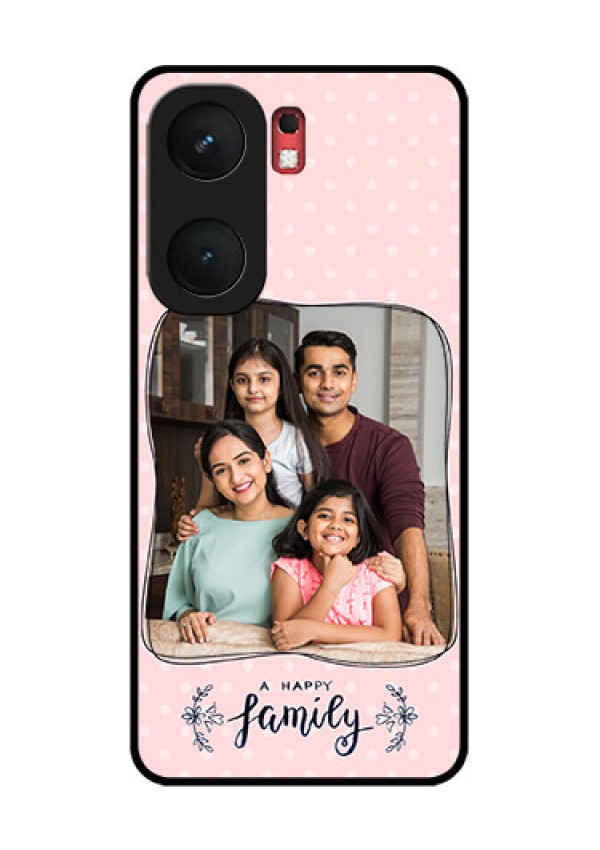iQOO Neo 9 Pro 5G Custom Glass Phone Case - Family With Dots Design
