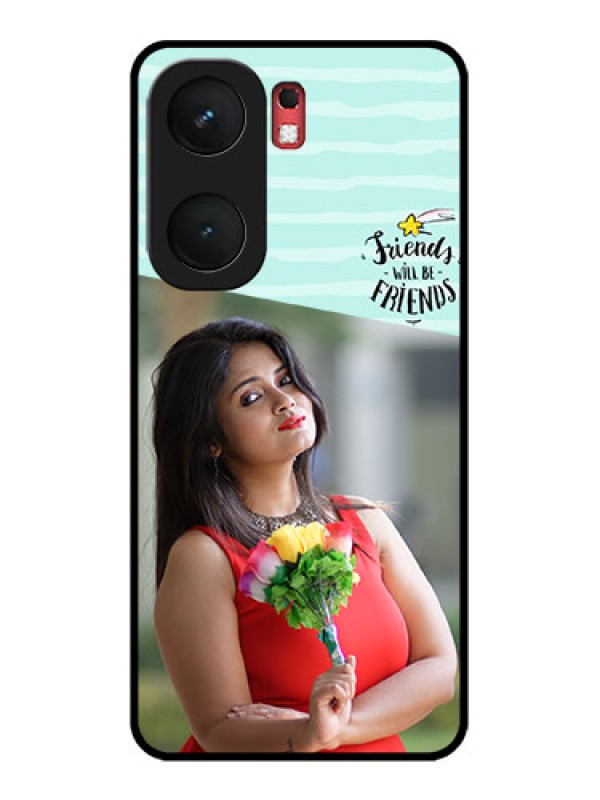 Custom iQOO Neo 9 Pro 5G Custom Glass Phone Case - Friends Picture Icon Design