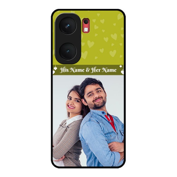 iQOO Neo 9 Pro 5G Custom Glass Phone Case - You and Me Heart Design