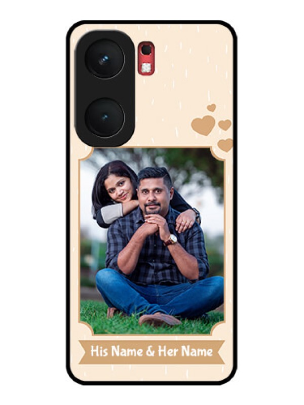 Custom iQOO Neo 9 Pro 5G Custom Glass Phone Case - With Confetti Love Design