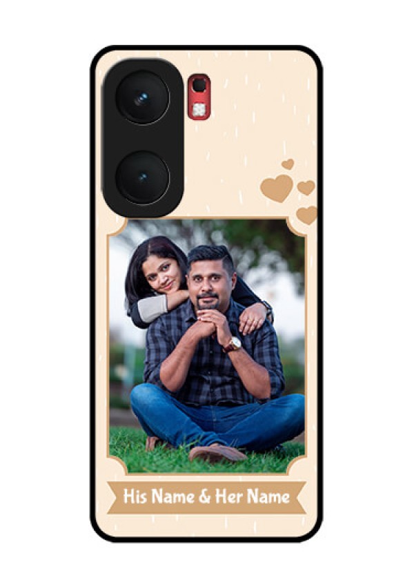iQOO Neo 9 Pro 5G Custom Glass Phone Case - With Confetti Love Design