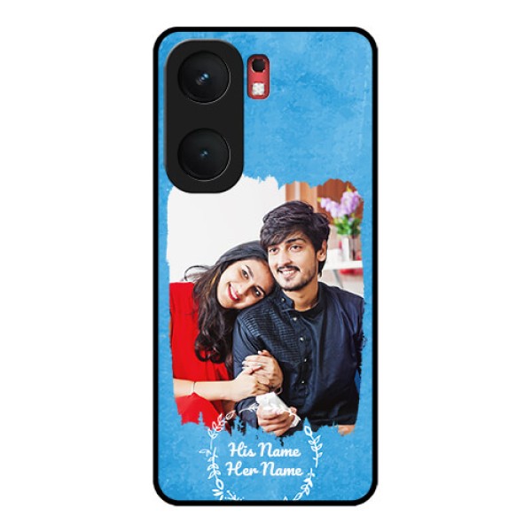 iQOO Neo 9 Pro 5G Custom Glass Phone Case - Blue Color Vintage Design iQOO Neo 9 Pro 5G Custom Glass Phone Case - Blue Color Vintage Design
