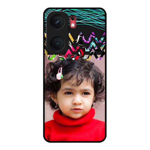 iQOO Neo 9 Pro 5G Custom Glass Phone Case - Neon Abstract Design