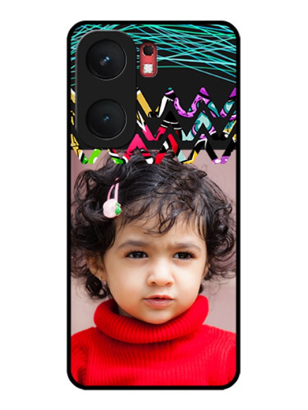 Custom iQOO Neo 9 Pro 5G Custom Glass Phone Case - Neon Abstract Design