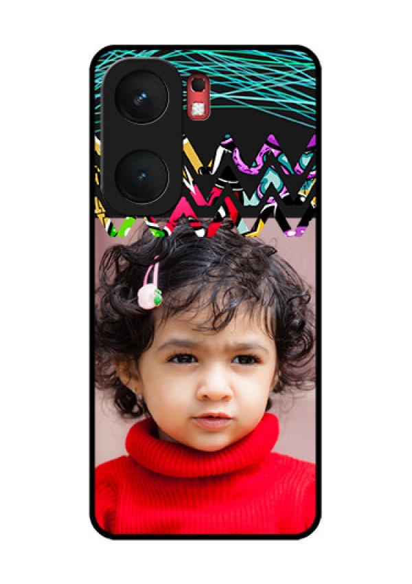iQOO Neo 9 Pro 5G Custom Glass Phone Case - Neon Abstract Design