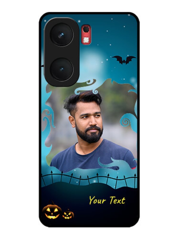 Custom iQOO Neo 9 Pro 5G Custom Glass Phone Case - Halloween Frame Design