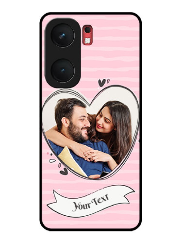 Custom iQOO Neo 9 Pro 5G Custom Glass Phone Case - Vintage Heart Design