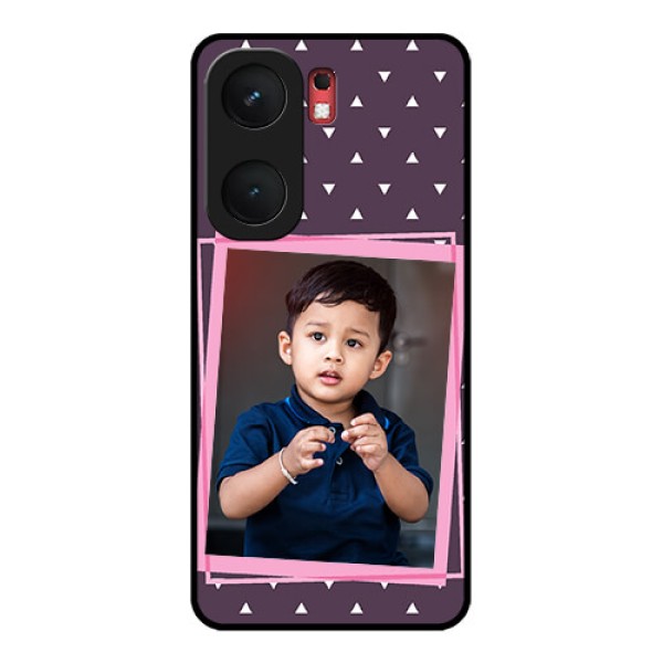 iQOO Neo 9 Pro 5G Custom Glass Phone Case - Triangle Pattern Dotted Design iQOO Neo 9 Pro 5G Custom Glass Phone Case - Triangle Pattern Dotted Design