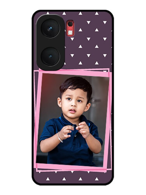 Custom iQOO Neo 9 Pro 5G Custom Glass Phone Case - Triangle Pattern Dotted Design