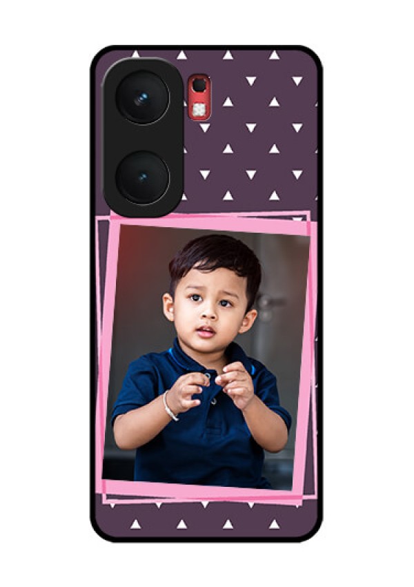 iQOO Neo 9 Pro 5G Custom Glass Phone Case - Triangle Pattern Dotted Design