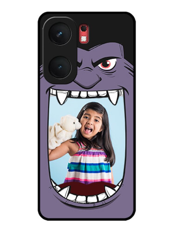 Custom iQOO Neo 9 Pro 5G Custom Glass Phone Case - Angry Monster Design