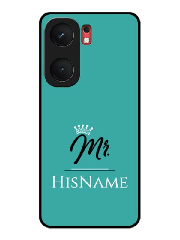 Custom iQOO Neo 9 Pro 5G Custom Glass Phone Case - Mr With Name Design